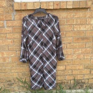 Chadwicks Multicolor Plaid Dress